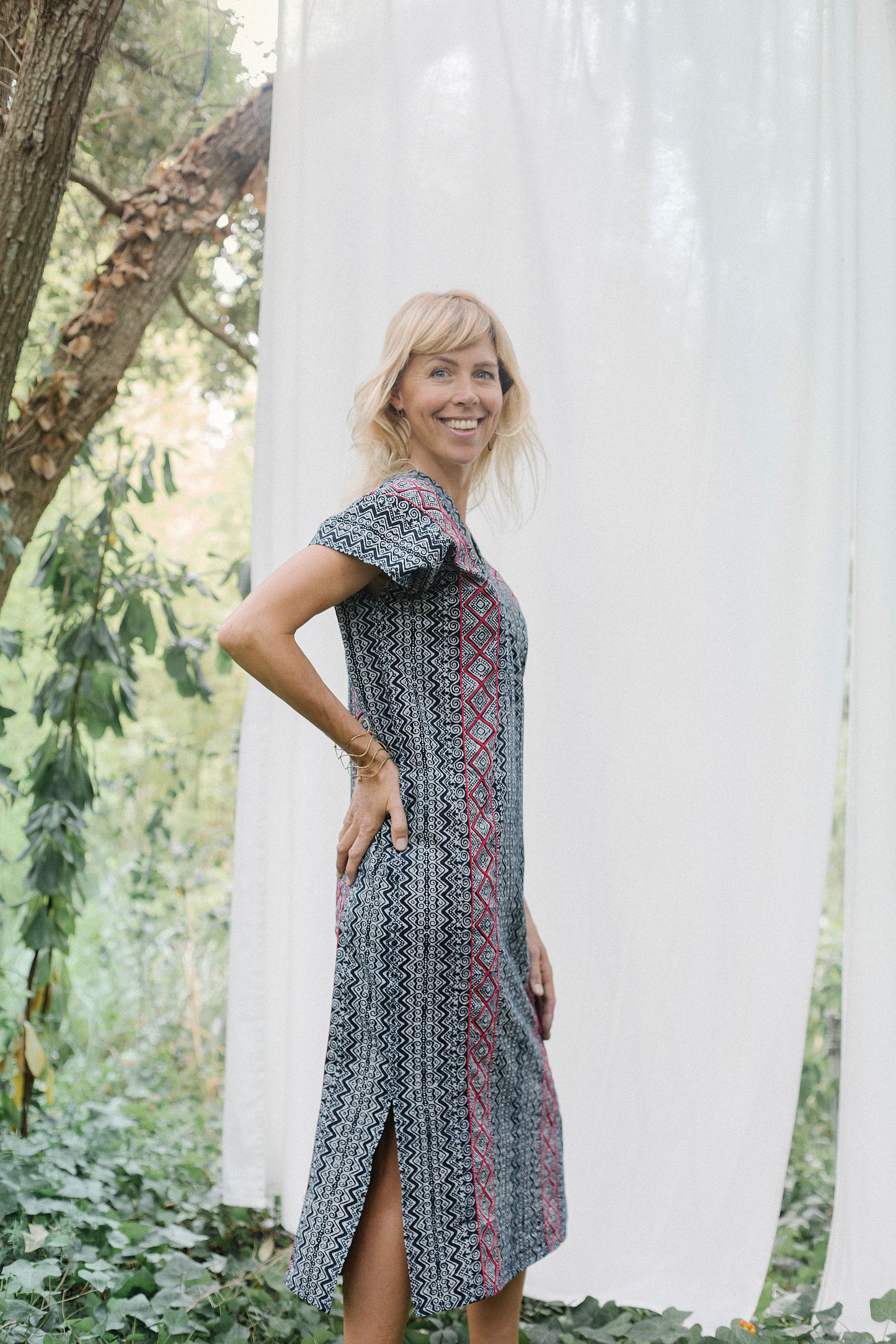 Tribal cotton dress