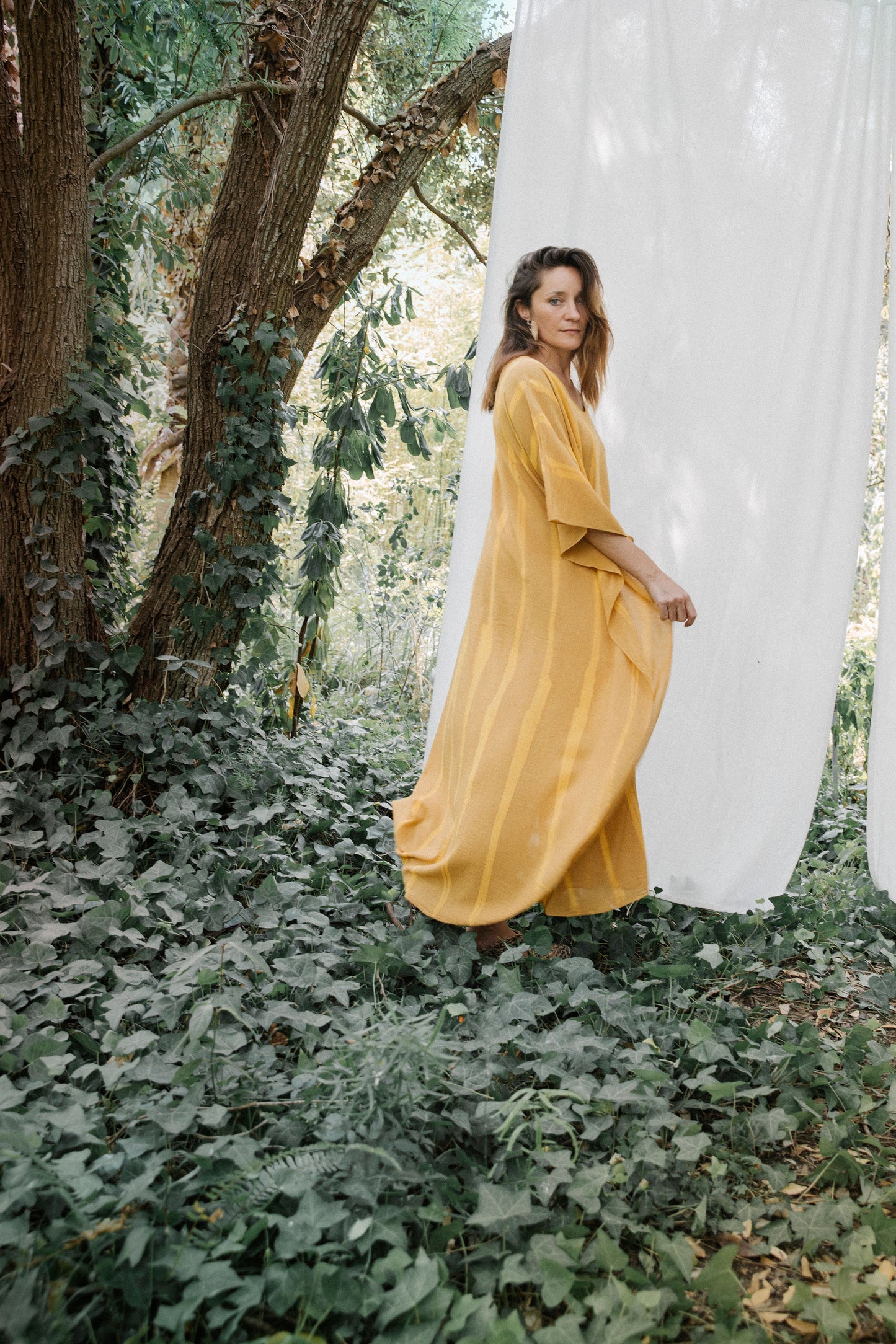 Free size cotton kaftan dress
