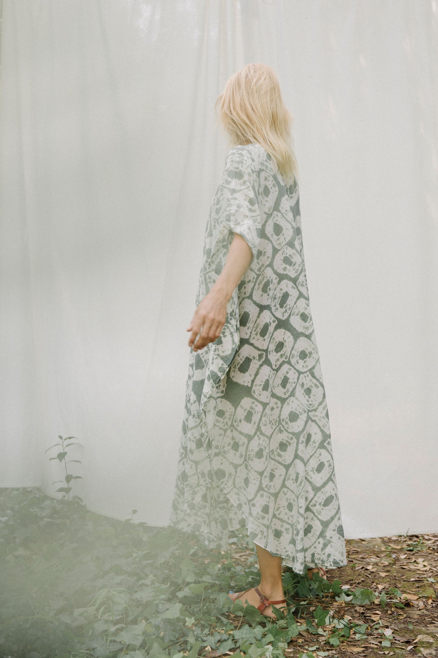 Free size cotton kaftan dress