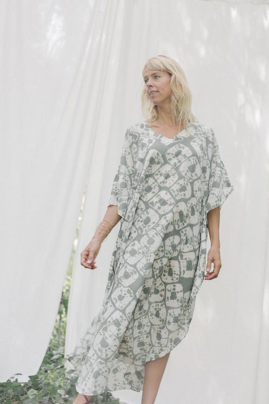 Free size cotton kaftan dress