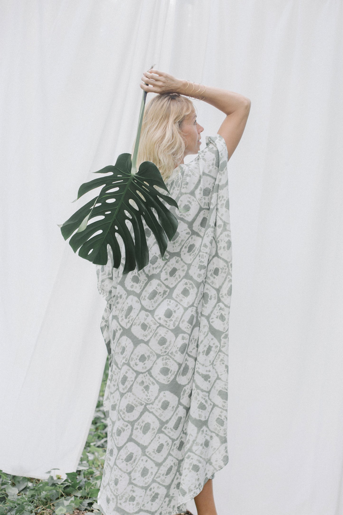 Free size cotton kaftan dress
