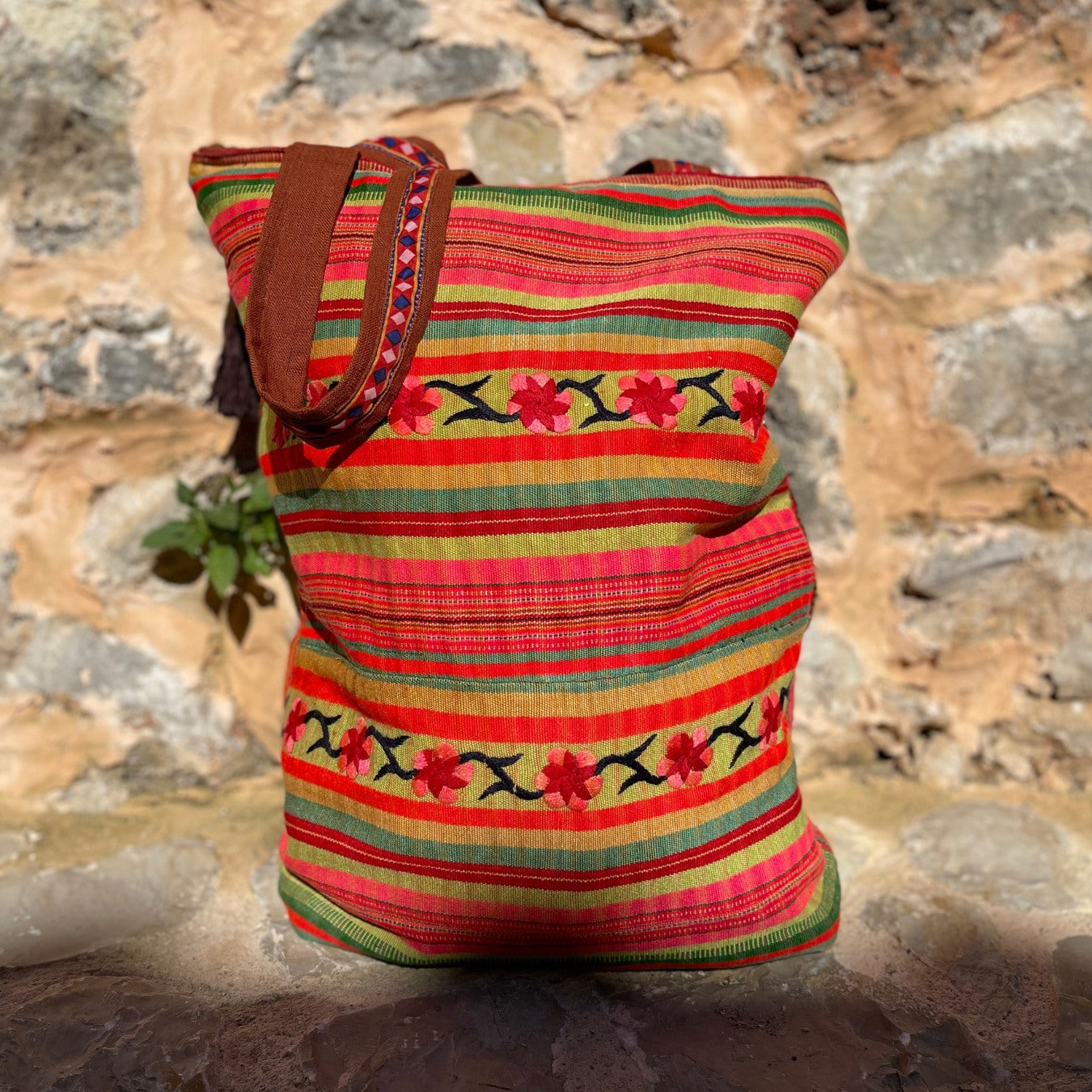 Oversize vintage Hmong bag