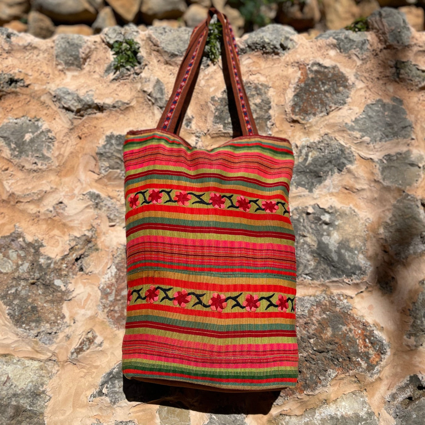 Oversize vintage Hmong bag