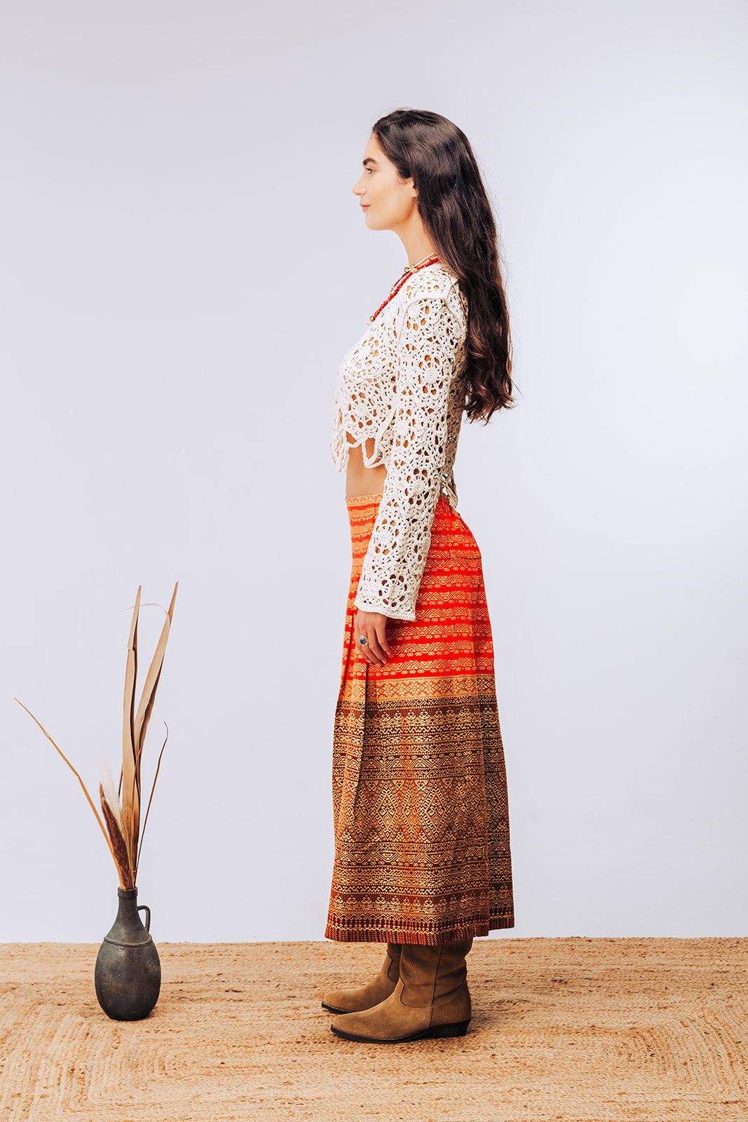 Northern Ethnic Print Skirt